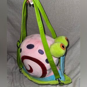 Dolls Kill x SpongeBob Gary the Snail Plush Backpack - NWOT Kawaii Snail Bag